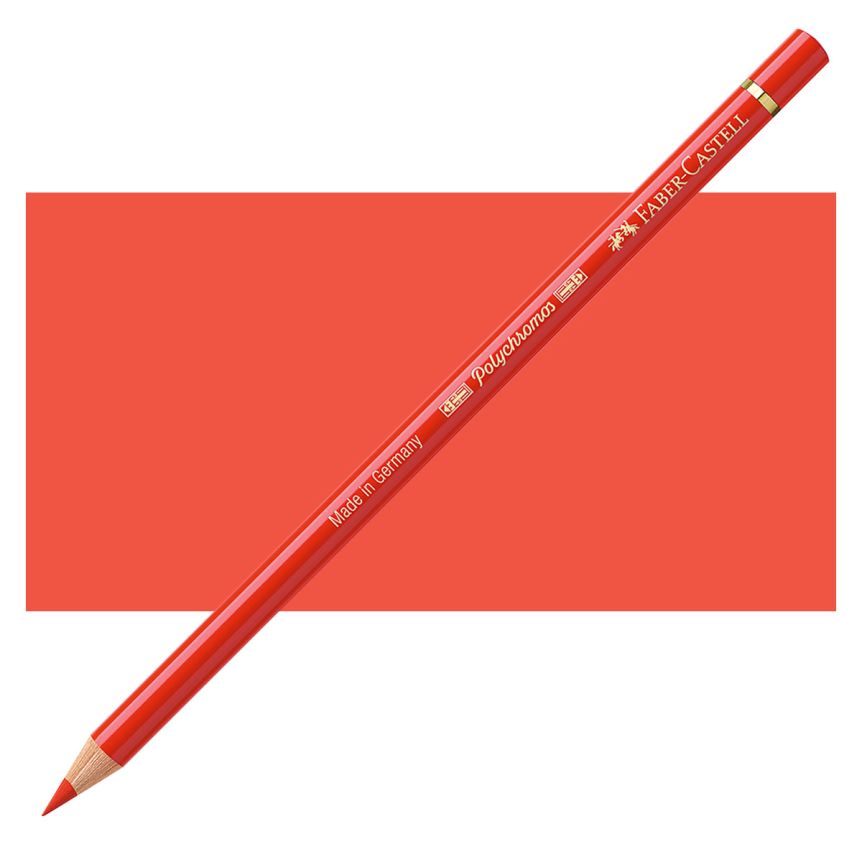 Faber-Castell Polychromos Pencil, No. 117 - Light Cadmium Red