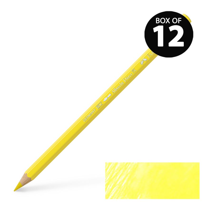 Albrecht Durer Watercolor Pencils Light Cadmium Yellow No. 105, Box of 12