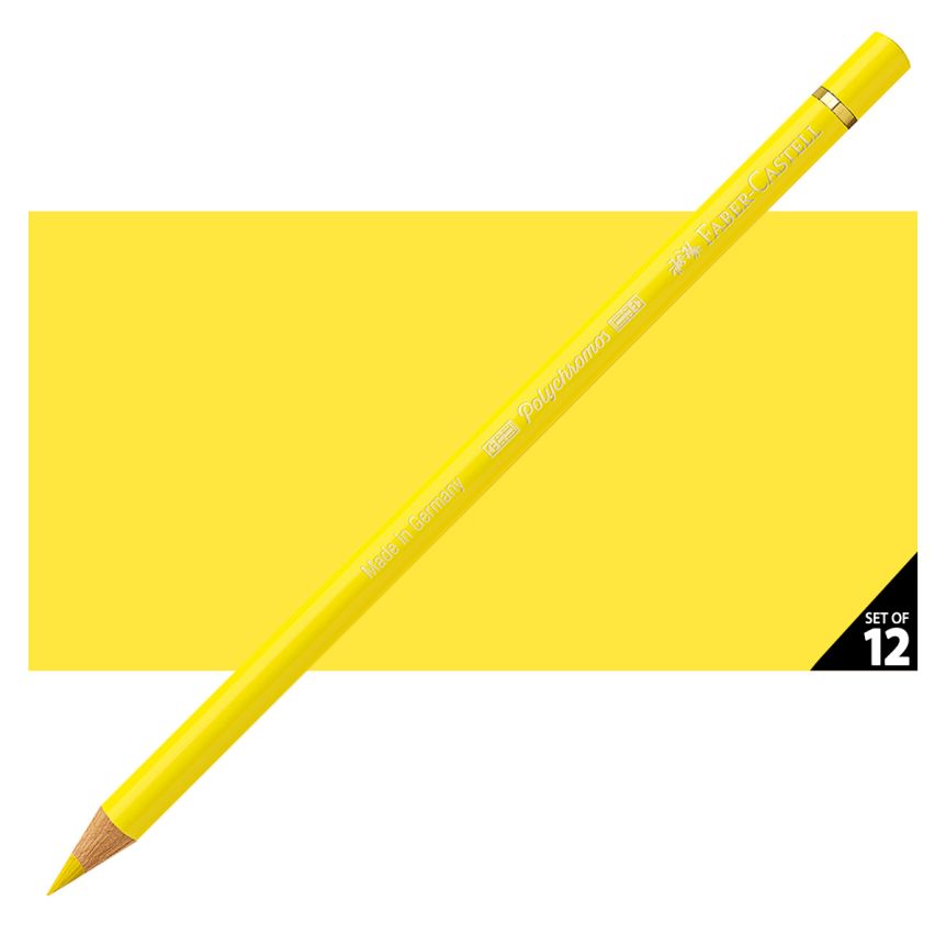 Faber-Castell Polychromos Pencil, No. 105 - Light Cadmium Yellow (Box of 12)