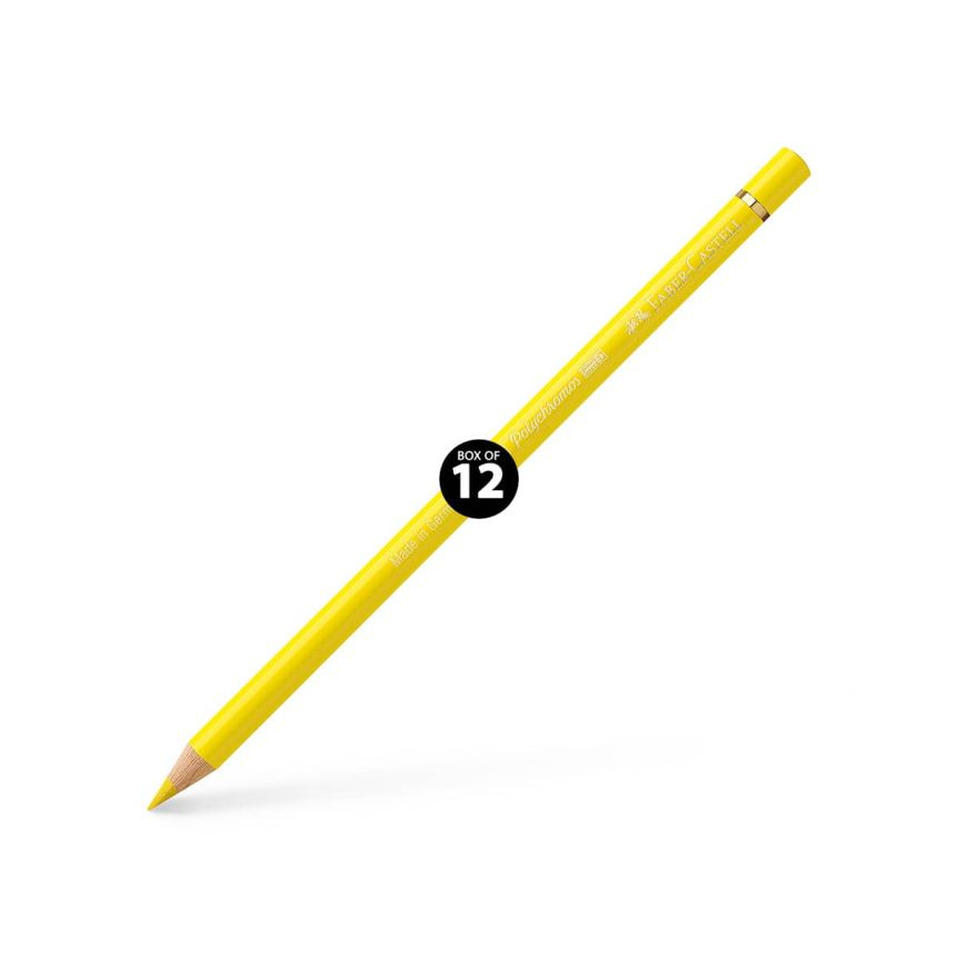 Faber-Castell Polychromos Pencil, No. 106 - Light Chrome Yellow (Box of 12)