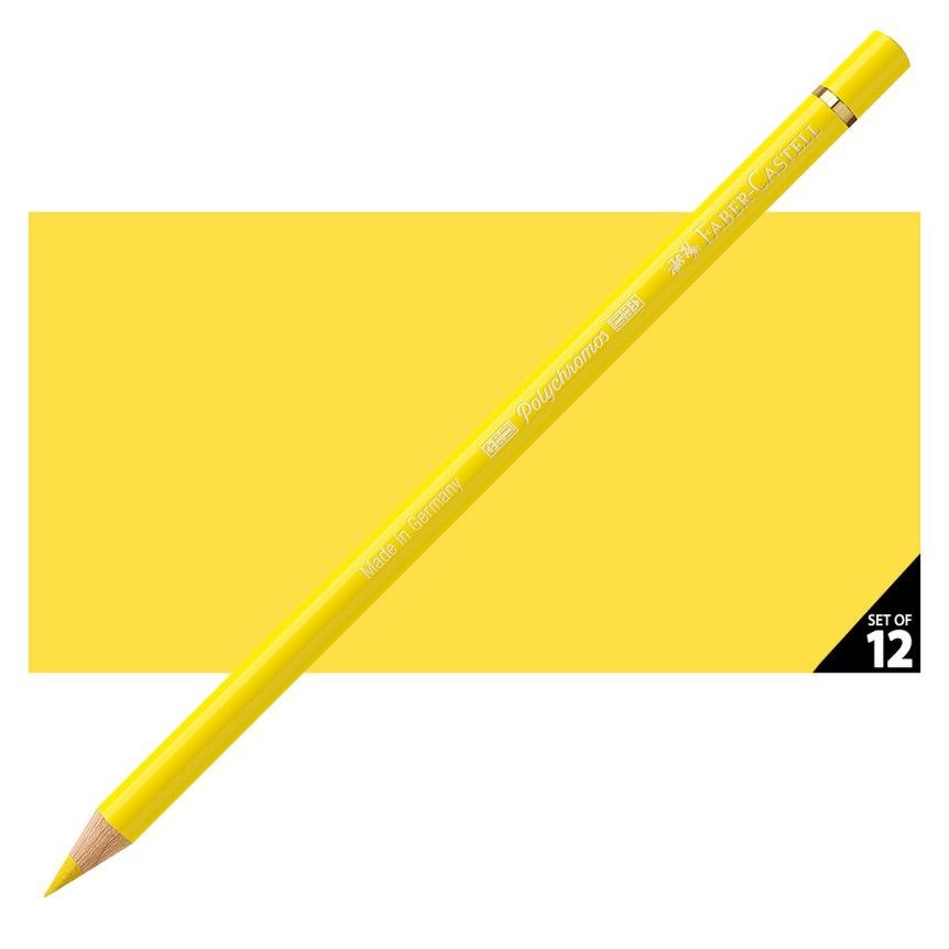 Faber-Castell Polychromos Pencil, No. 106 - Light Chrome Yellow (Box of 12)