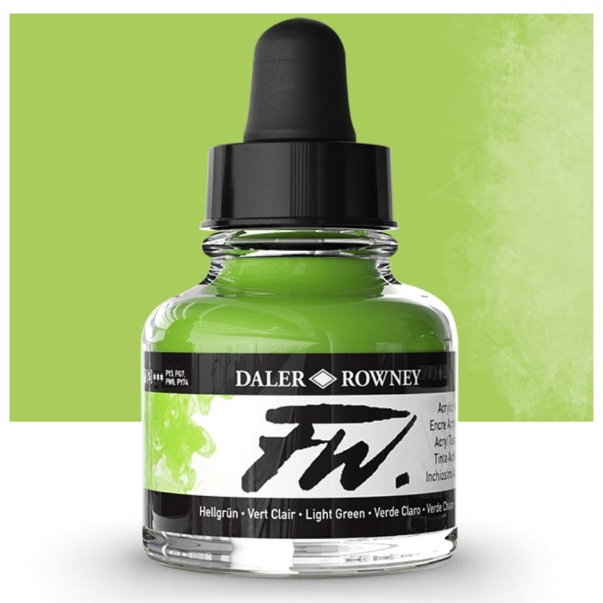 Daler-Rowney F.W. Acrylic Ink 1oz - Light Green