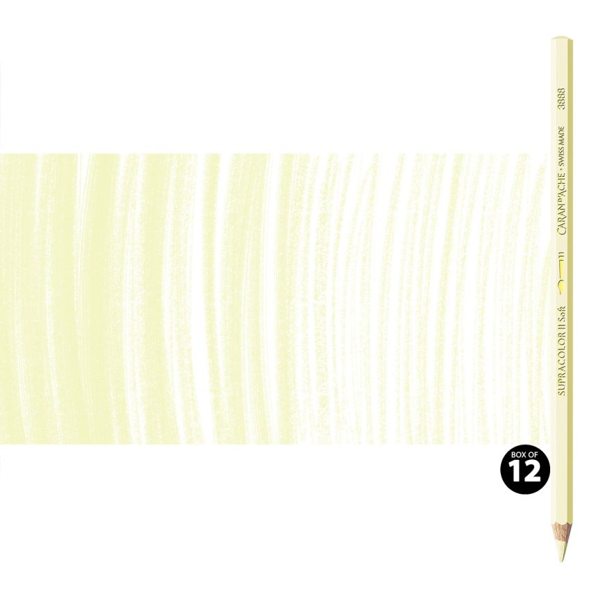 Supracolor II Watercolor Pencils Box of 12 No. 241 - Light Lemon Yellow