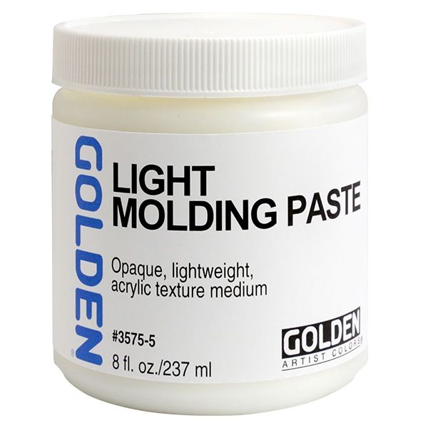GOLDEN Light Molding Paste Medium, 8oz Jar