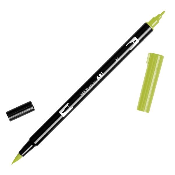 Tombow Dual Brush Pen Light Olive