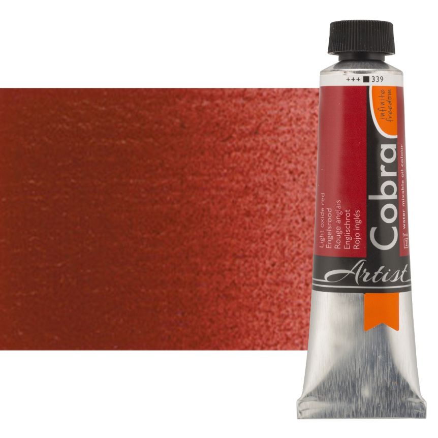 Cobra Water-Mixable Oil Color 40 ml Tube - Light Oxide Red