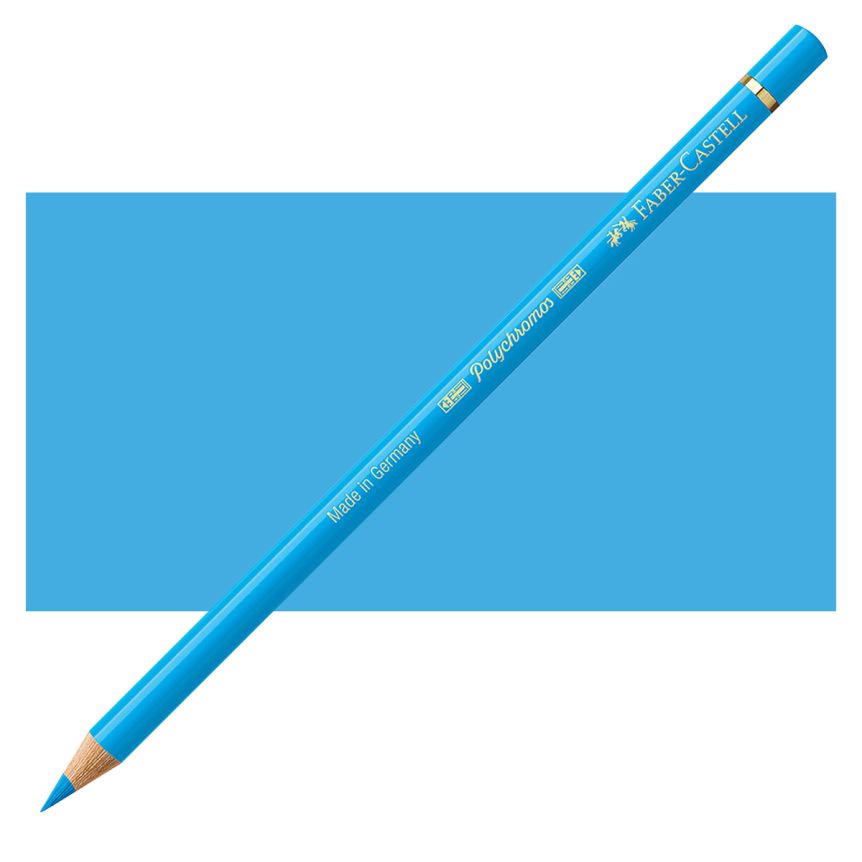 Faber-Castell Polychromos Pencil, No. 145 - Light Phthalo Blue