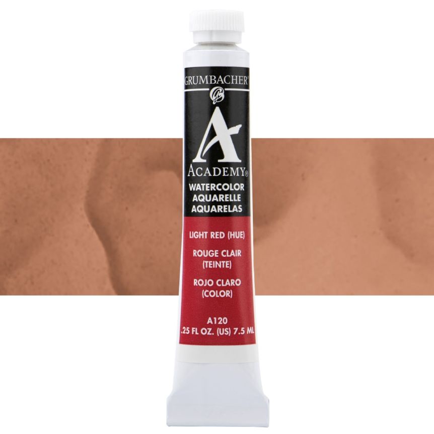 Grumbacher Light Red Hue Academy Watercolor 7.5 ml Tube