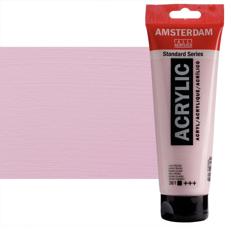 Amsterdam Standard Series Acrylic Paint - Light Rose, 250ml Tube