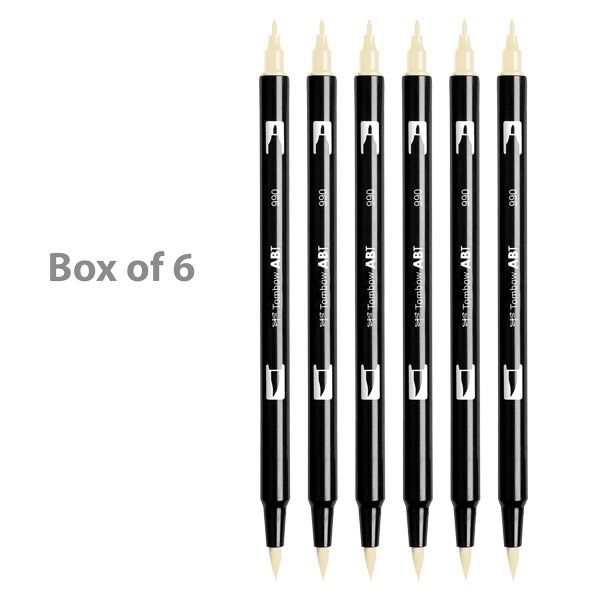 Tombow Dual Brush Pens Box of 6 Light Sand