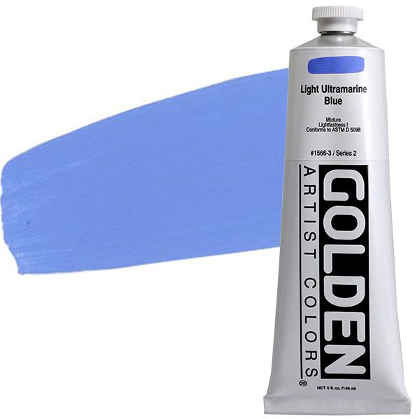 GOLDEN Heavy Body Acrylic 5 oz Tube - Light Ultramarine Blue