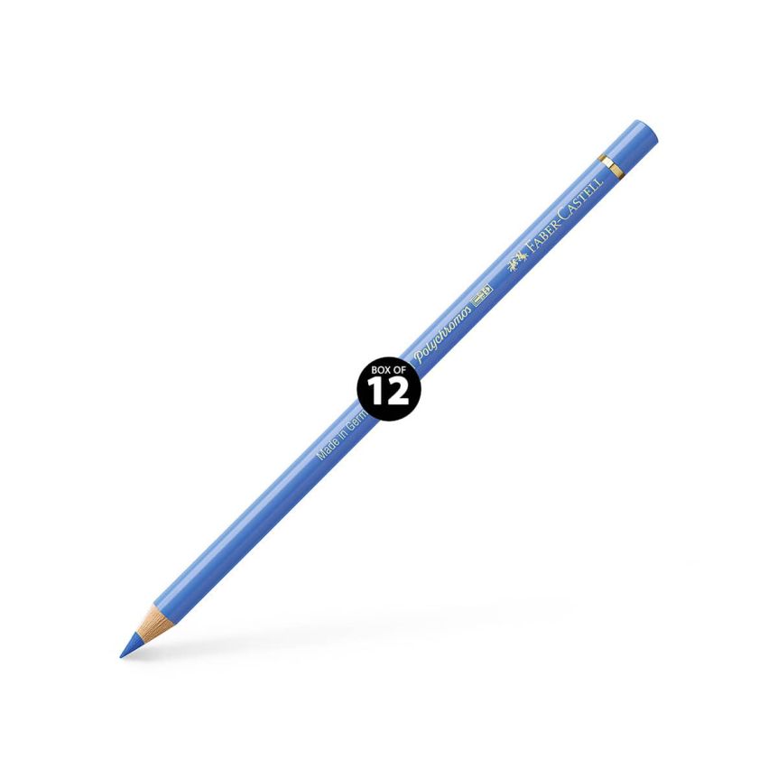 Faber-Castell Polychromos Pencil, No. 140 - Light Ultramarine (Box of 12)