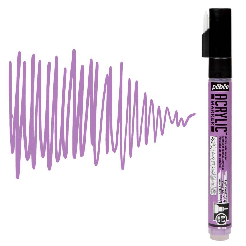 Pebeo Acrylic Marker .7mm - Light Violet