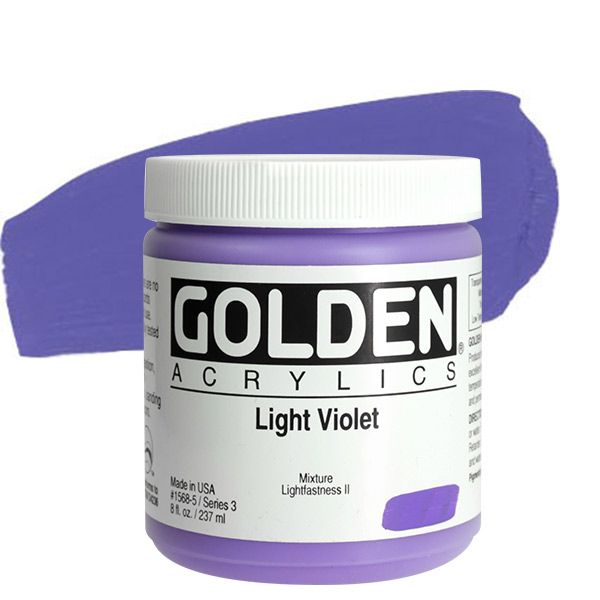 GOLDEN Heavy Body Acrylic 8 oz Jar - Light Violet