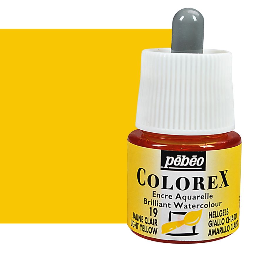 Pebeo Colorex Watercolor Ink Light Yellow, 45ml