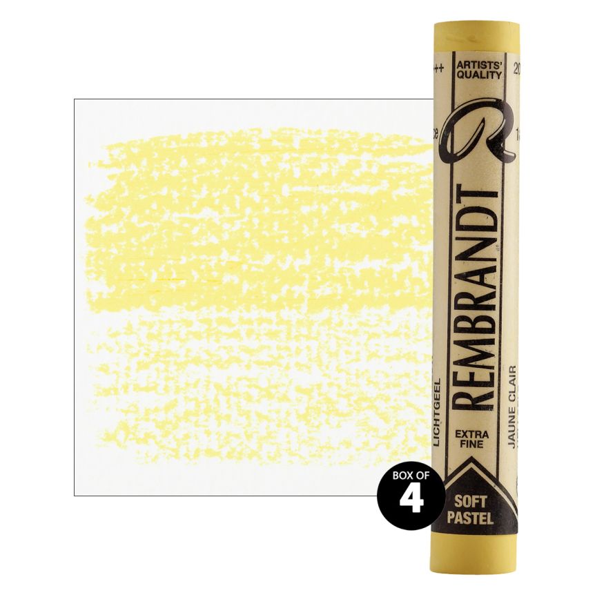 Rembrandt Soft Pastel - Light Yellow, 201.7 (Box of 4)