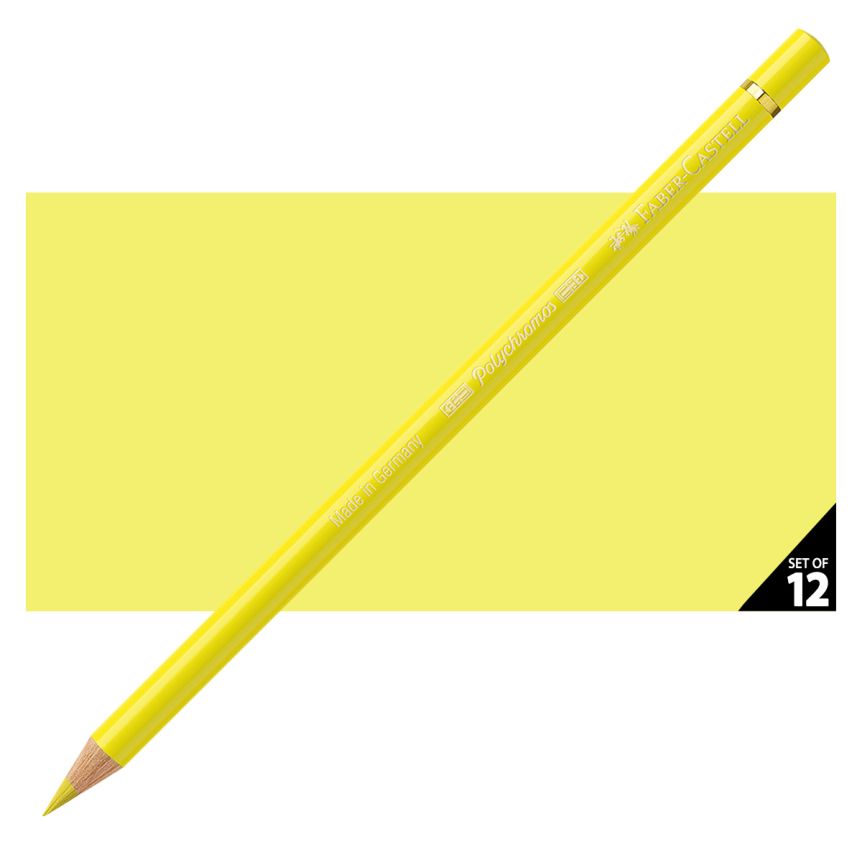 Faber-Castell Polychromos Pencil, No. 104 - Light Yellow Glaze (Box of 12)