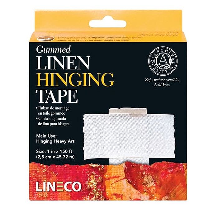 Lineco Acid-Free Gummed Linen Tape 1" x 150 ft Roll