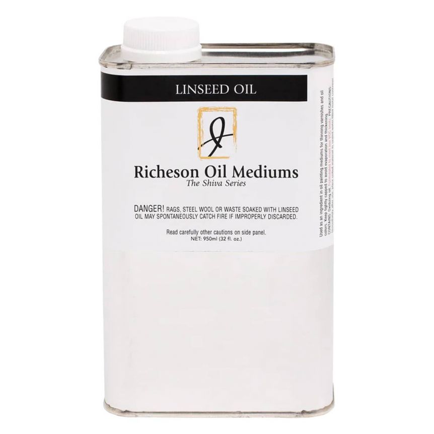 Jack Richeson Shiva Signature Linseed Oil, 32oz Can