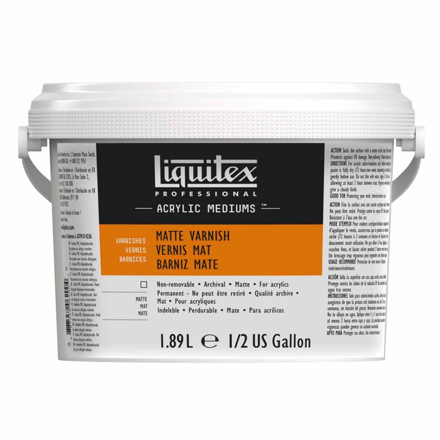 Liquitex Acrylic Finish Varnish - Matte, 64oz