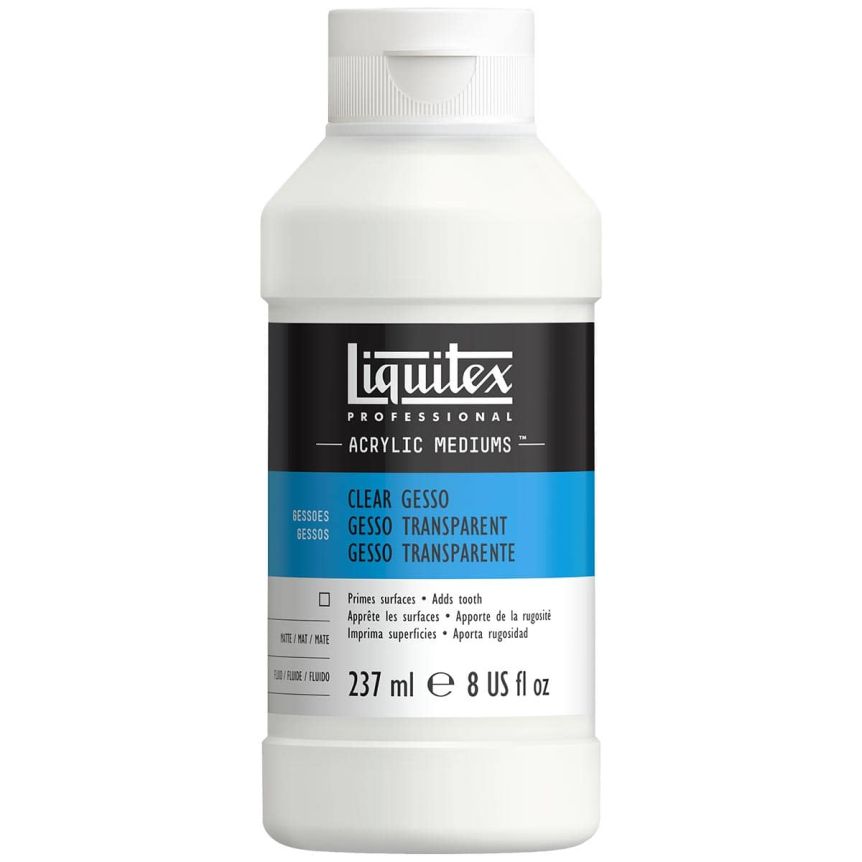 Liquitex Acrylic Gesso Surface Prep Clear Gesso 8 oz