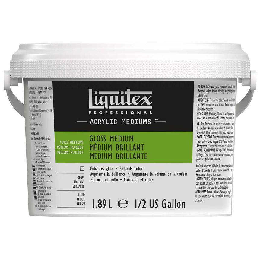 Liquitex Acrylic Fluid Mediums - Gloss, 64oz