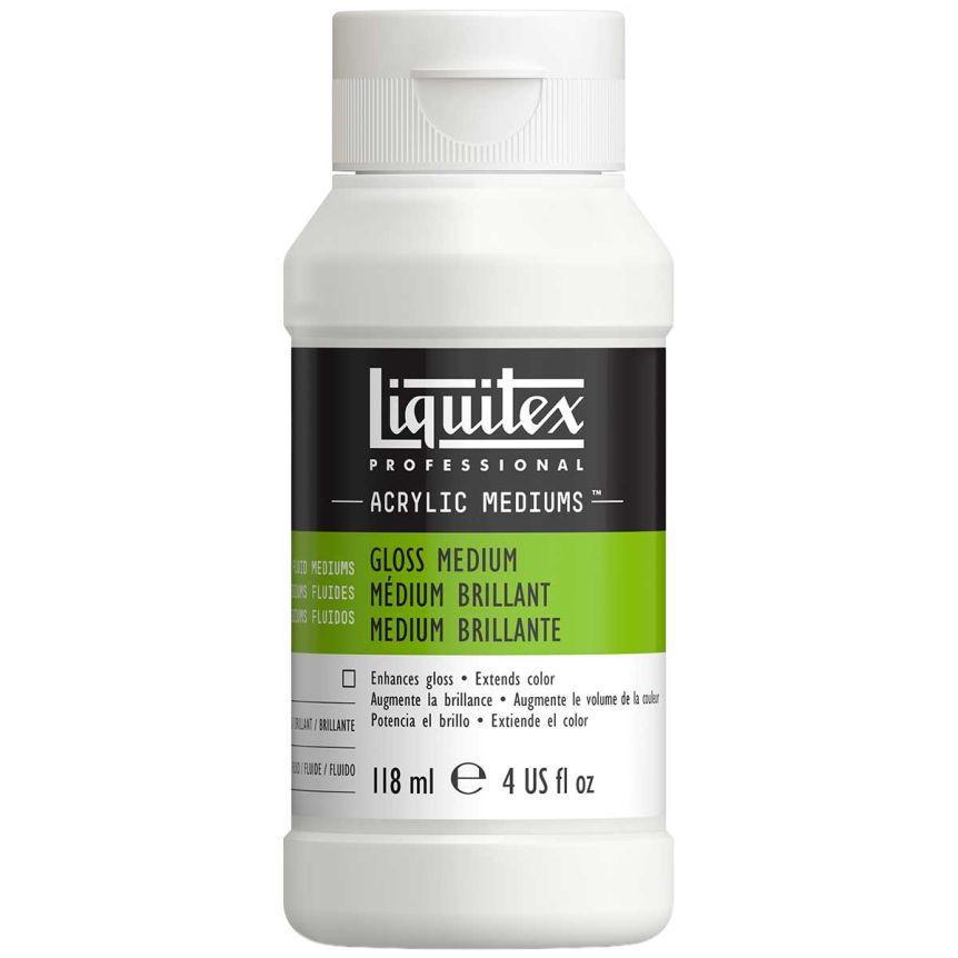 Liquitex Acrylic Fluid Mediums - Gloss, 4oz