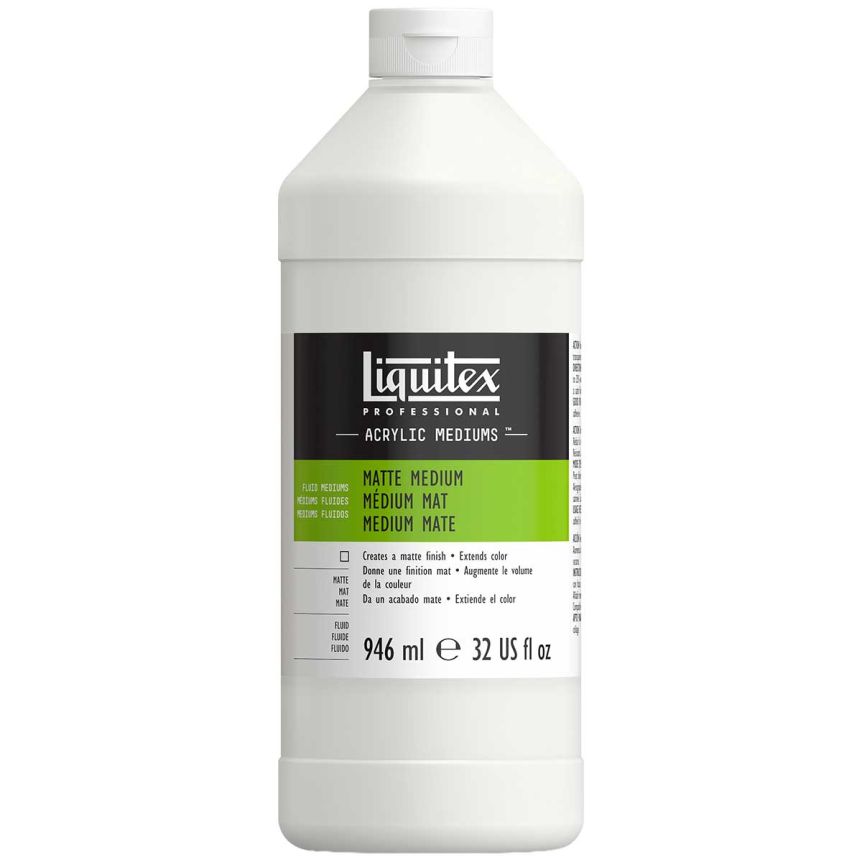 Liquitex Acrylic Fluid Mediums - Matte, 32oz