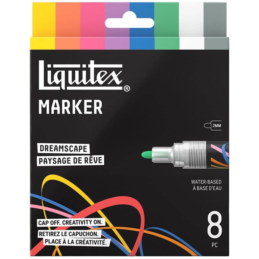 Liquitex Marker - Dreamscape Set of 8, Bullet Tip, 2 mm