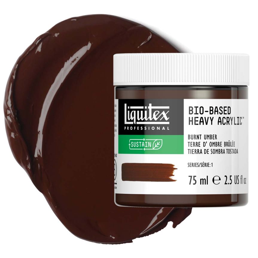 Liquitex Bio-Based Heavy Body Acrylic - Burnt Umber, 75ml