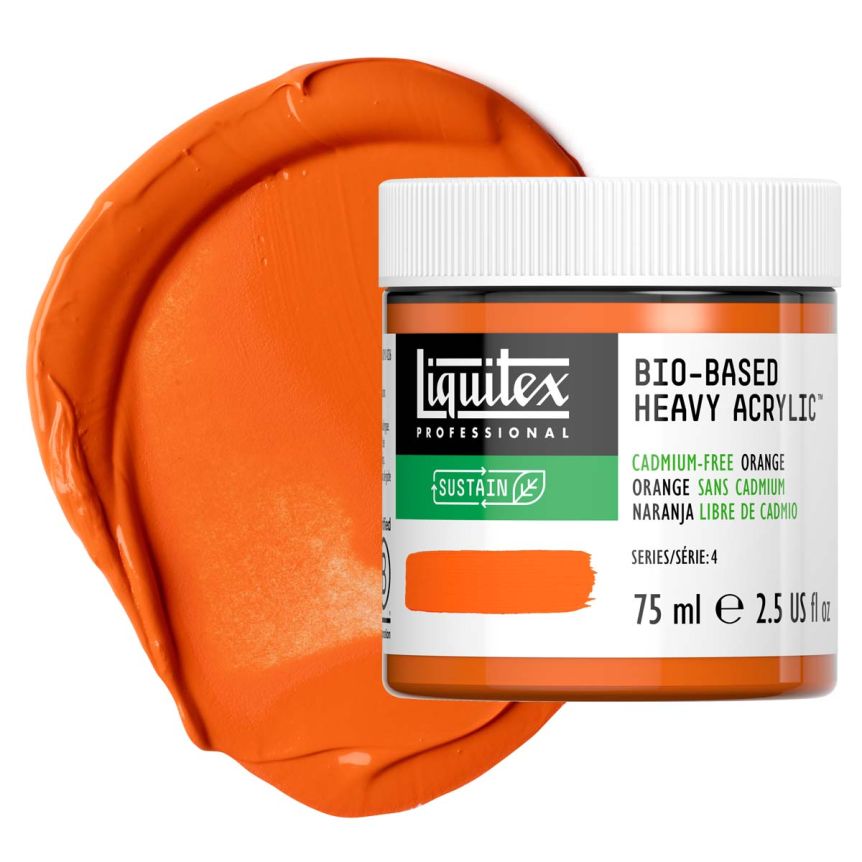 Liquitex Bio-Based Heavy Body Acrylic - Cadmium-Free Orange, 75ml