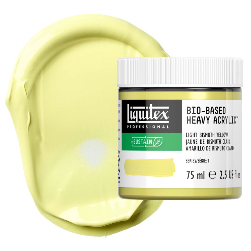 Liquitex Bio-Based Heavy Body Acrylic - Light Bismuth Yellow, 75ml Jar