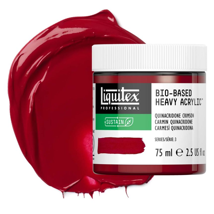 Liquitex Bio-Based Heavy Body Acrylic - Quinacridone Crimson, 75ml Jar