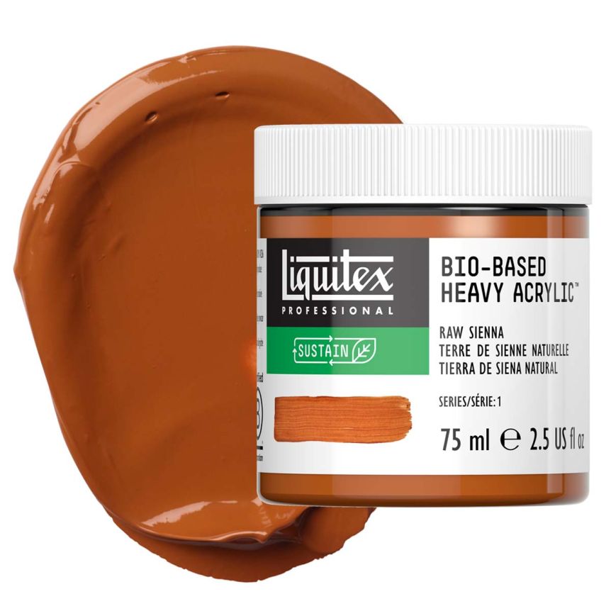 Liquitex Bio-Based Heavy Body Acrylic - Raw Sienna, 75ml Jar