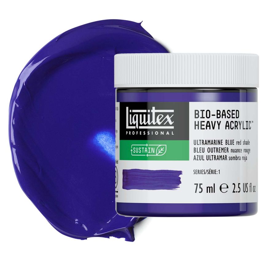 Liquitex Bio-Based Heavy Body Acrylic - Ultramarine Blue (Red Shade), 75ml Jar