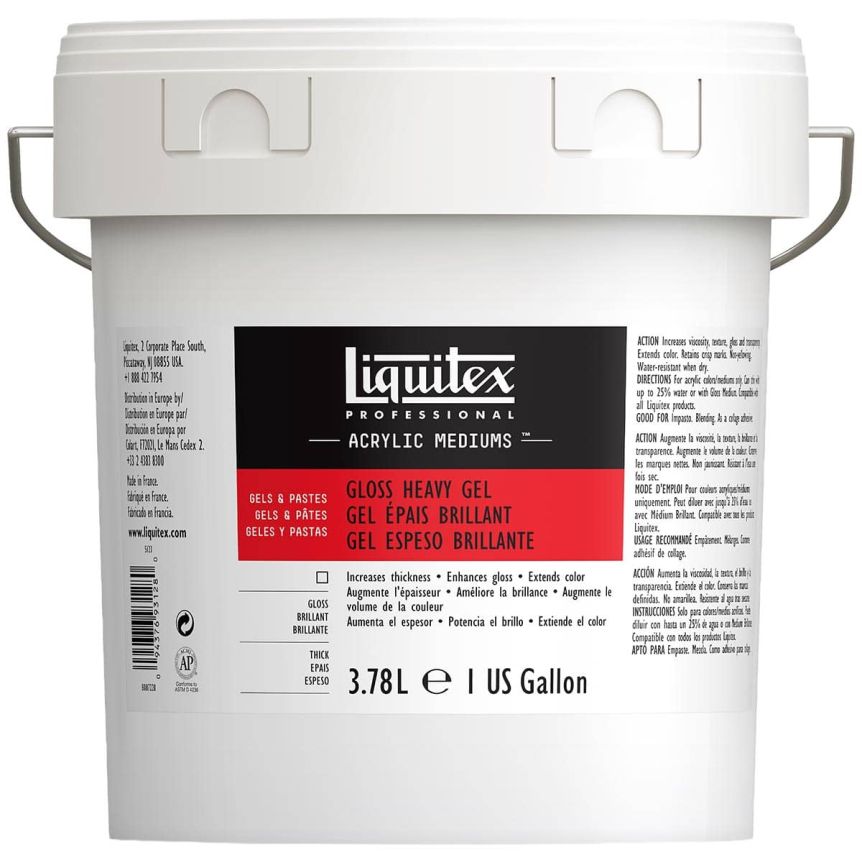 Liquitex Acrylic Gel Medium - Gloss Heavy, 1 gallon