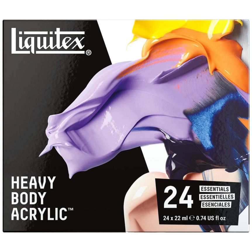 Liquitex Professional Heavy Body Acrylic Essentials Set of 24, 22ml Tubes