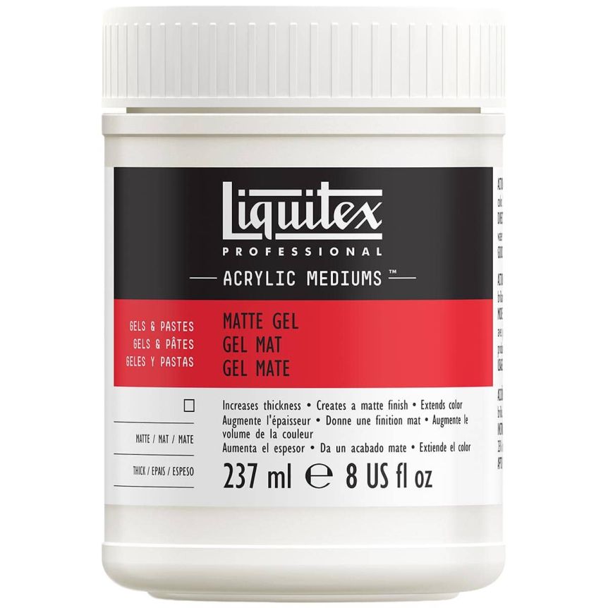 Liquitex Acrylic Gel Medium - Matte, 8 oz