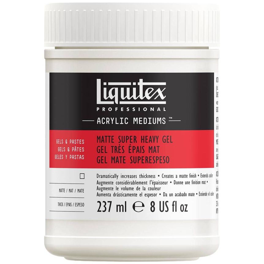 Liquitex Acrylic Gel Medium - Super Heavy Matte, 8 oz