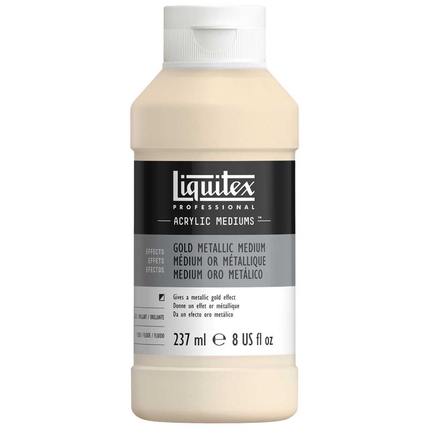 Liquitex Acrylic Effects Gold Metallic Medium, 8oz Bottle