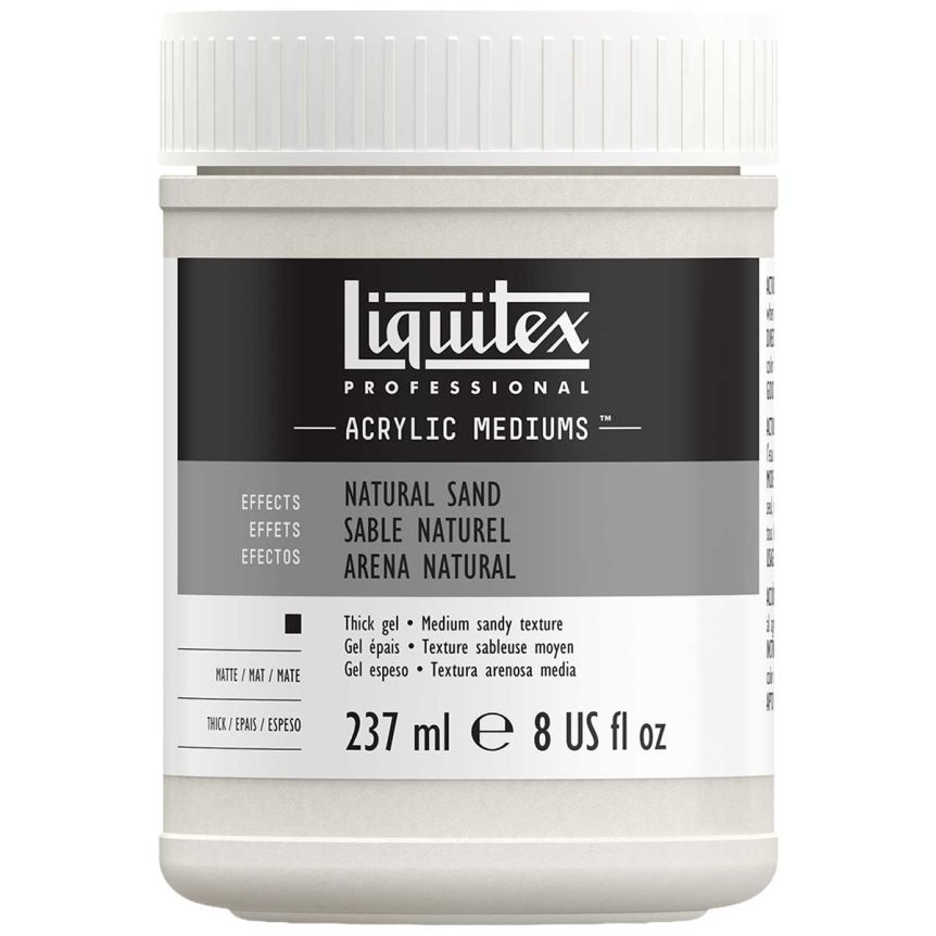 Liquitex Acrylic Effects Mediums Natural Sand 8 oz | Jerry's Artarama
