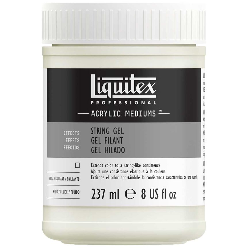 Liquitex Acrylic Effects String Gel Medium, 8oz Jar