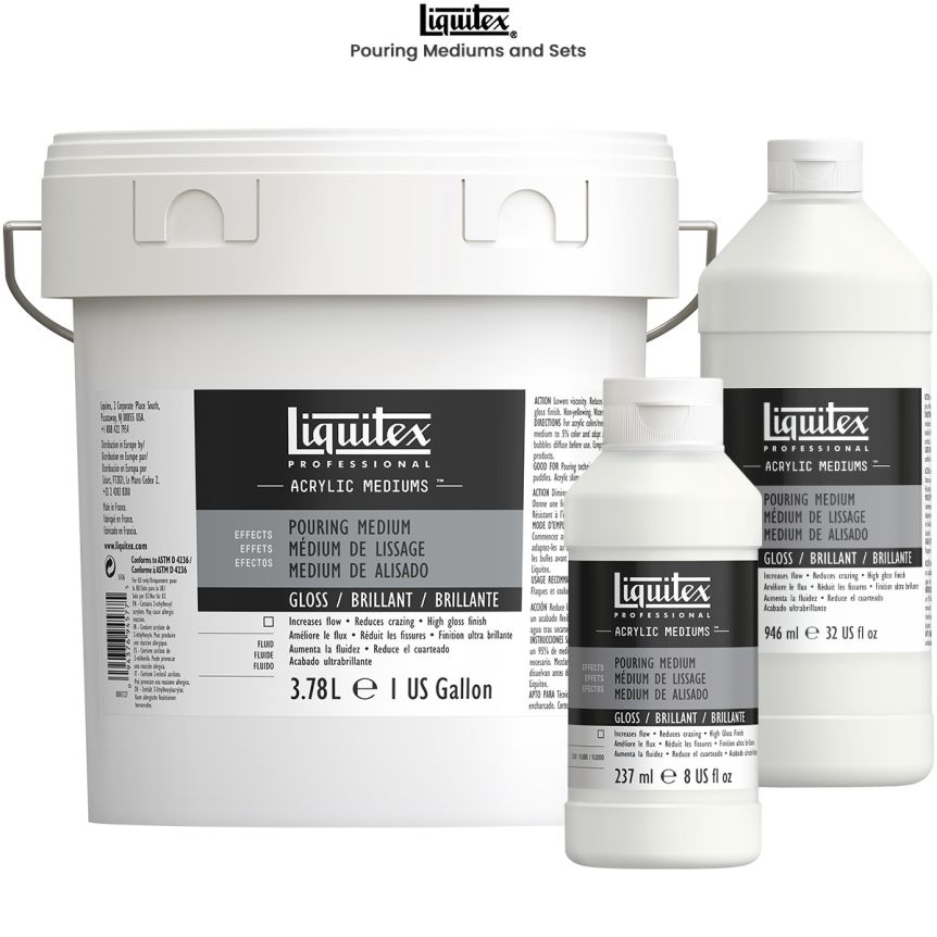 Liquitex 5436 Pouring Color Bottle, Medium - 1 Gallon