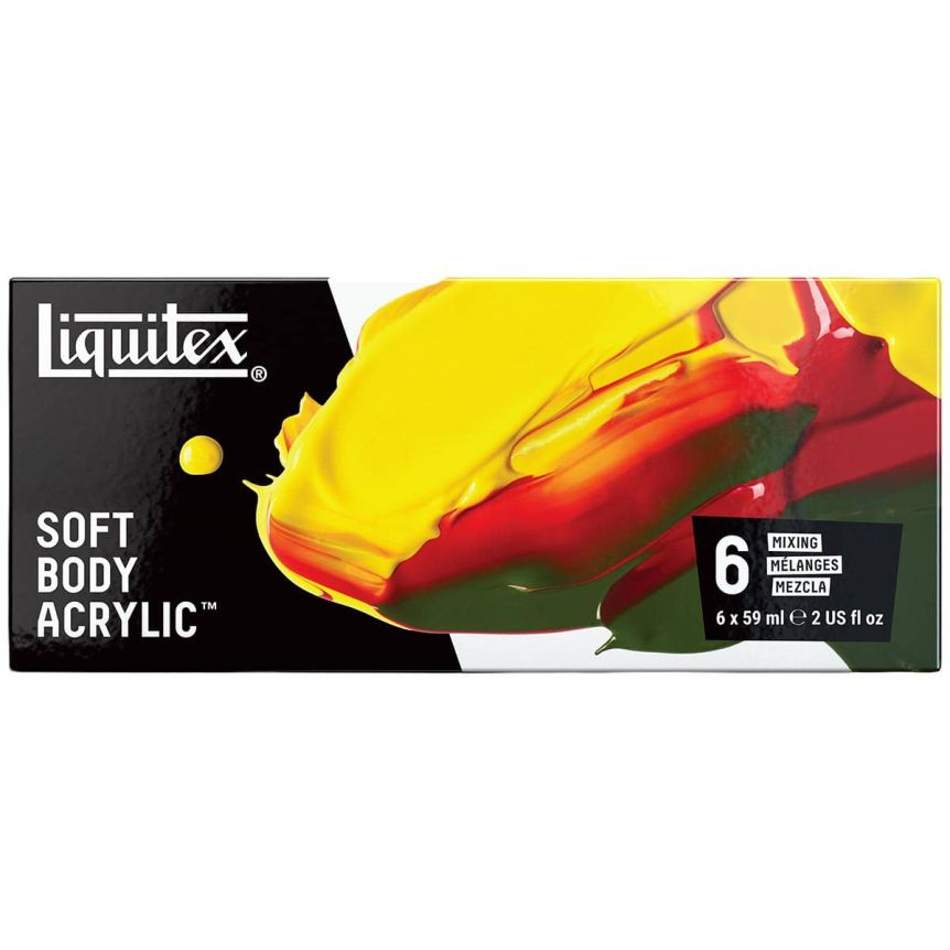 Liquitex Professional Soft Body Acrylic Mixing Set of 6, 59ml Bottles