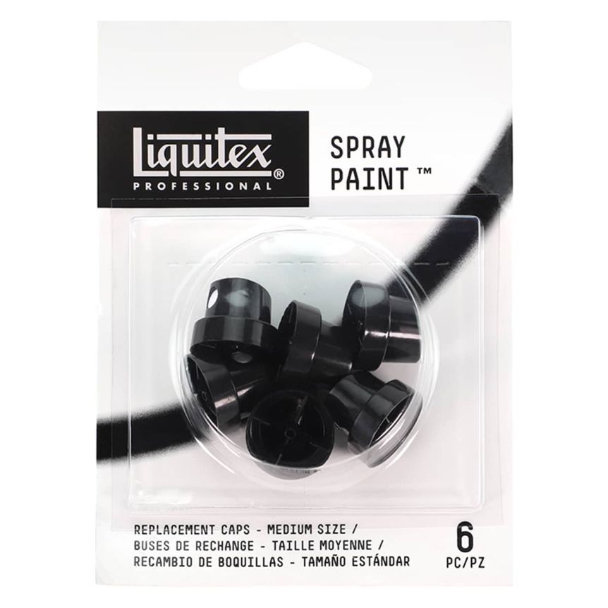 Liquitex Professional Spray Paint Nozzles, 6 x Replacement Caps