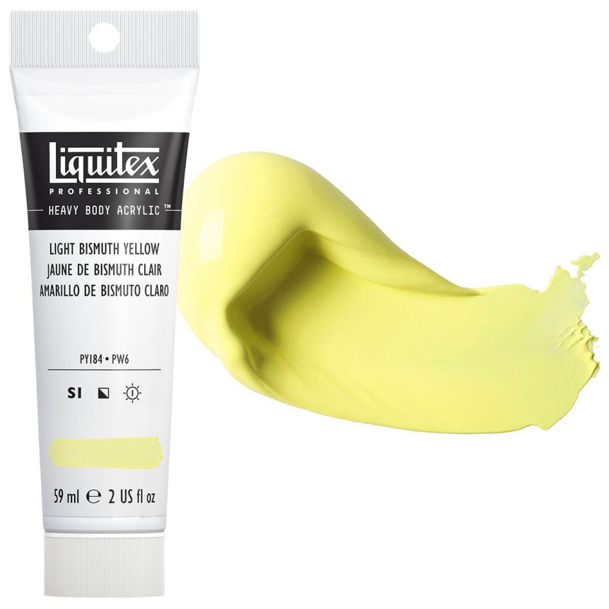 Liquitex Heavy Body Acrylic - Light Bismuth Yellow, 2oz Tube