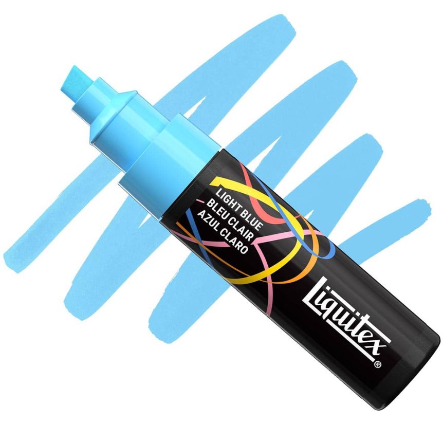 Liquitex Marker - Light Blue, Chisel Tip, 8 mm