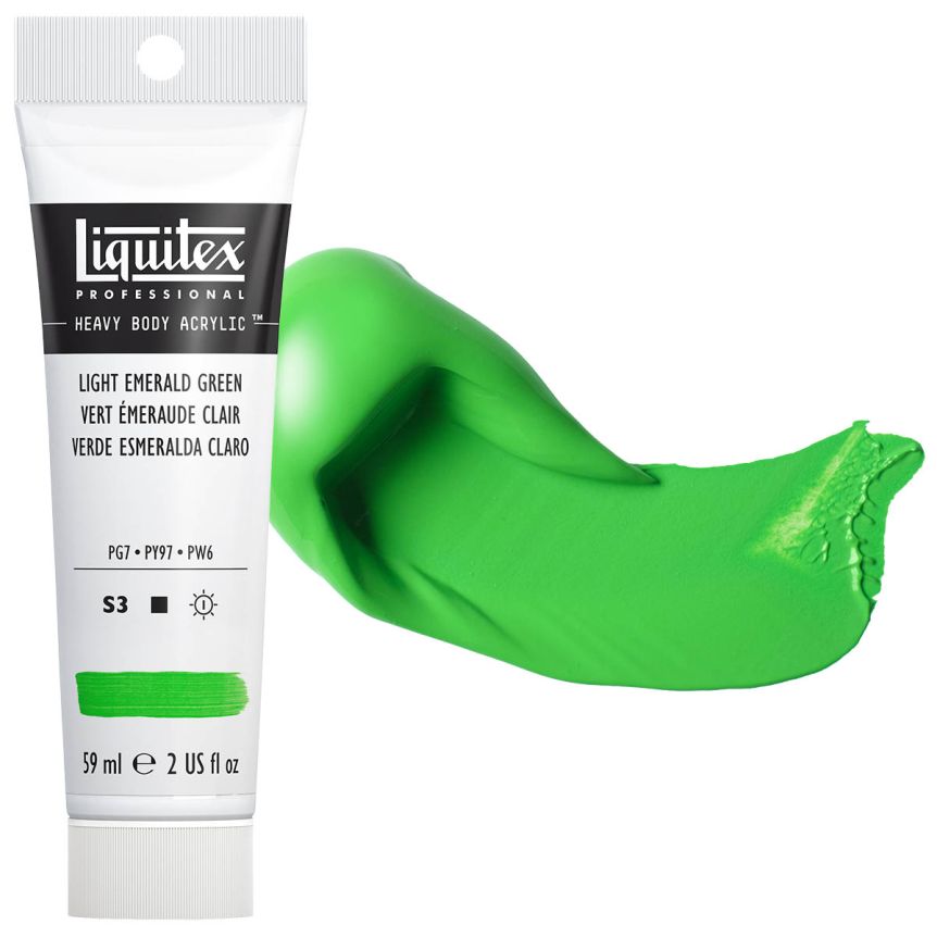 Liquitex Heavy Body Acrylic - Light Emerald Green, 2oz Tube