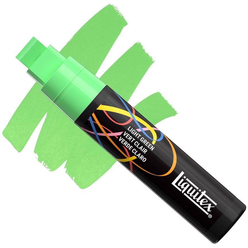 Liquitex Marker - Light Green, Wide Chisel, 15 mm
