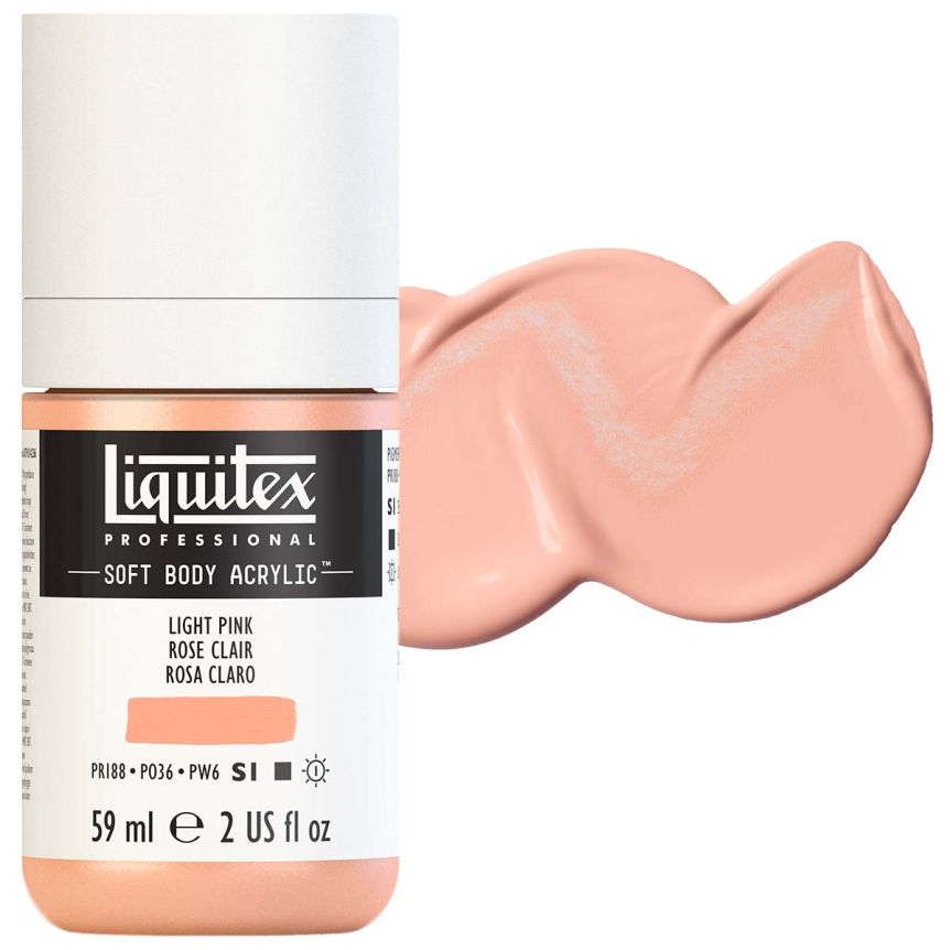 Liquitex Professional Soft Body Acrylic - Light Portrait Pink, 2oz Bottle